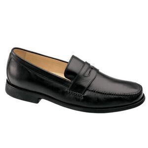 Johnston & Murphy Men's Black Leather Classic Penny Loafer Size 11M